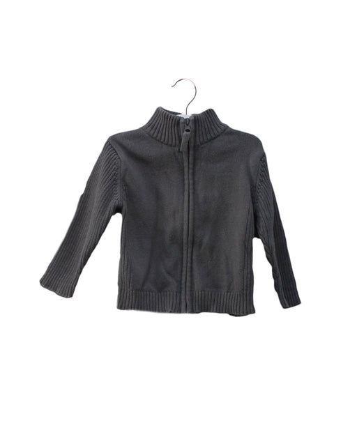 A Grey Lightweight Jackets from DPAM in size 6-12M for girl. (Front View)