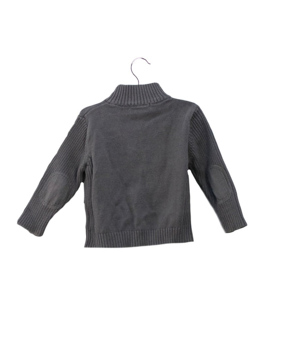 A Grey Lightweight Jackets from DPAM in size 6-12M for girl. (Back View)