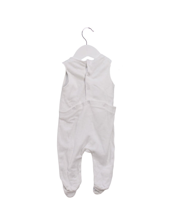 A White Sleeveless Jumpsuits from Cyrillus in size 0-3M for girl. (Back View)