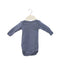 A Blue Long Sleeve Bodysuits from Petit Bateau in size 0-3M for neutral. (Front View)