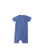 A Blue Short Sleeve Rompers from Jojo Maman Bébé in size 6-12M for boy. (Back View)
