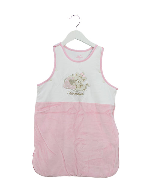 A Pink Sleepsacs from Chickeeduck in size 12-18M for girl. (Front View)