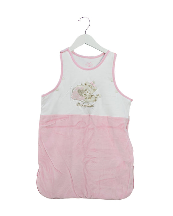 A Pink Sleepsacs from Chickeeduck in size 12-18M for girl. (Front View)