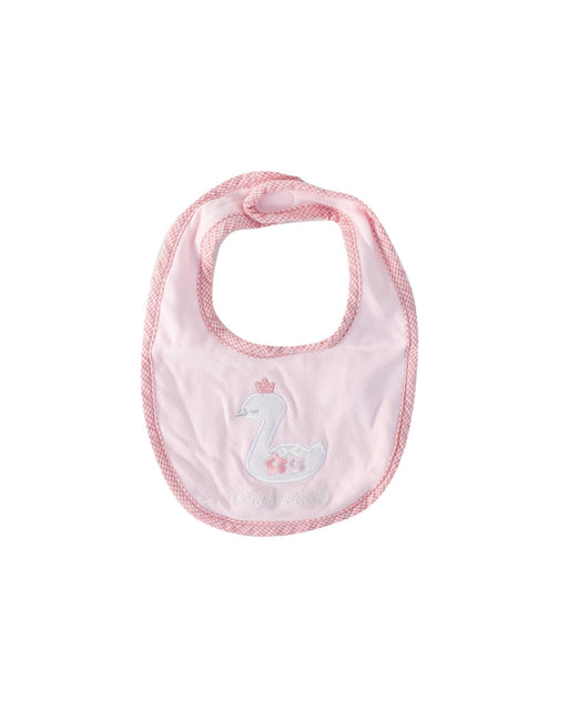 A Pink Bibs from Chickeeduck in size 0-3M for girl. (Front View)