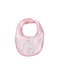A Pink Bibs from Chickeeduck in size 0-3M for girl. (Front View)