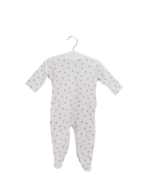 A White Long Sleeve Jumpsuits from Bout'Chou in size 0-3M for boy. (Front View)