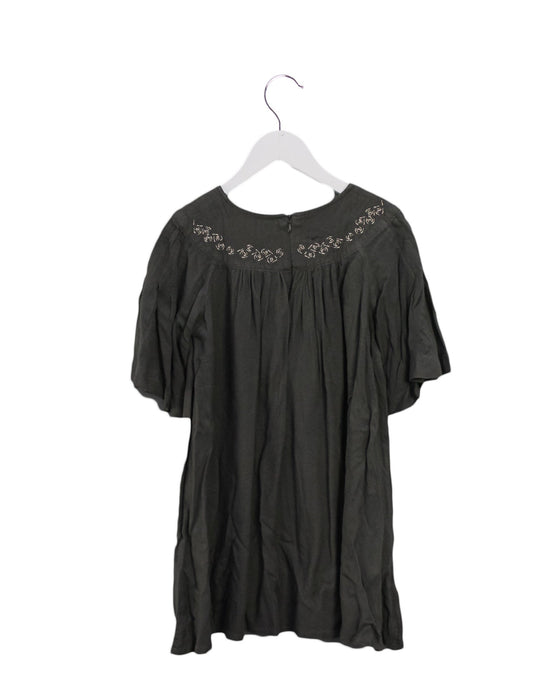 A Grey Short Sleeve Dresses from Troizenfants in size 6T for girl. (Back View)