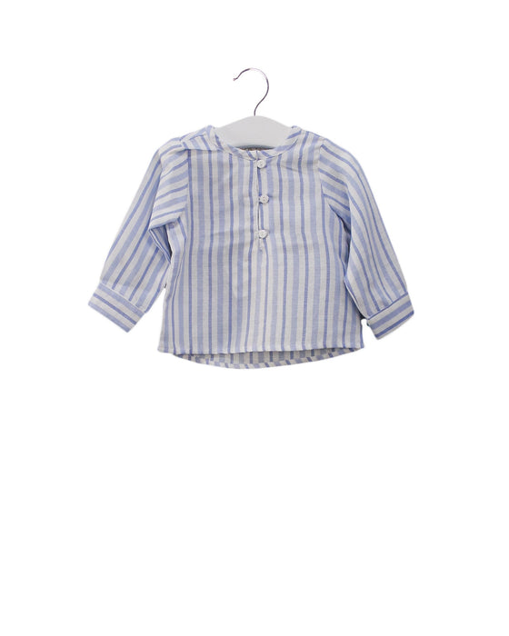 A Blue Long Sleeve Tops from Dadati in size 3-6M for boy. (Front View)