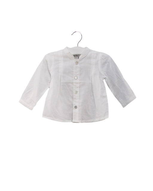 A White Shirts from Dadati in size 0-3M for boy. (Front View)