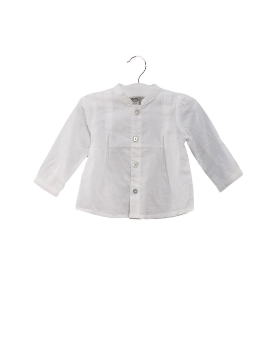 A White Shirts from Dadati in size 0-3M for boy. (Front View)