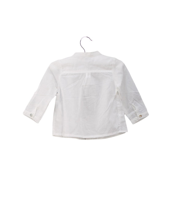 A White Shirts from Dadati in size 0-3M for boy. (Back View)