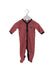 A Red Long Sleeve Jumpsuits from Petit Bateau in size 0-3M for boy. (Front View)