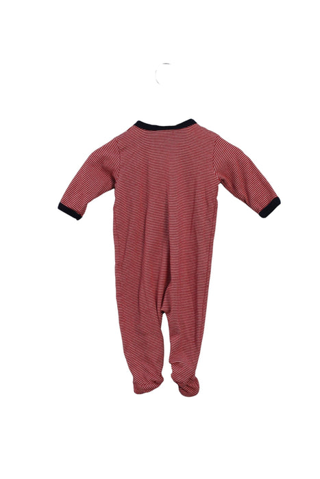 A Red Long Sleeve Jumpsuits from Petit Bateau in size 0-3M for boy. (Back View)