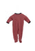 A Red Long Sleeve Jumpsuits from Petit Bateau in size 0-3M for boy. (Back View)