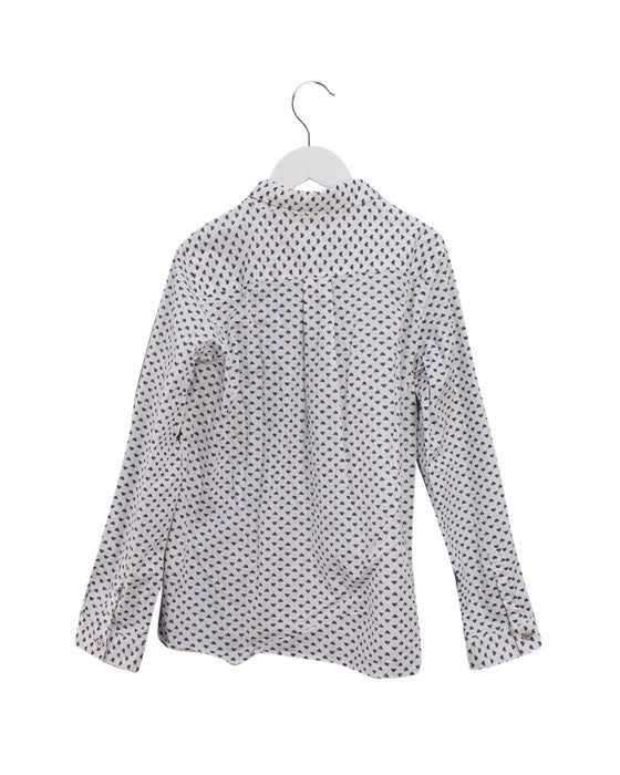 A White Shirts from Nanos in size 10Y for girl. (Back View)