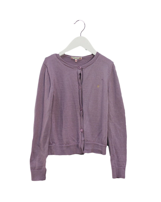 A Purple Cardigans from Bonpoint in size 10Y for girl. (Front View)