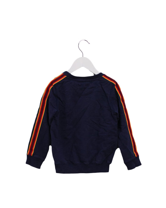 A Navy Crewneck Sweatshirts from Velveteen in size 5T for boy. (Back View)