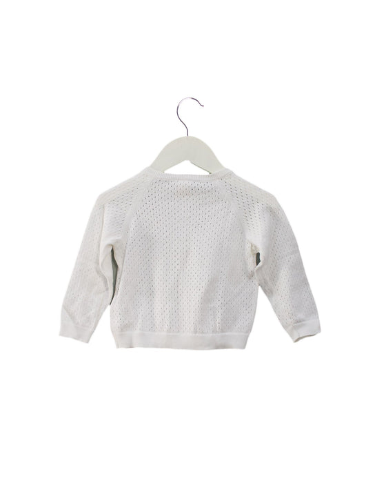 A Ivory Cardigans from Bonton in size 12-18M for girl. (Back View)