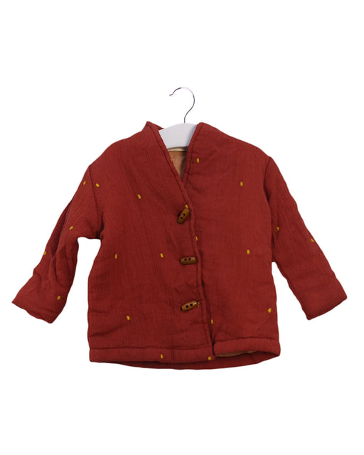 A Orange Lightweight Jackets from Soft Gallery in size 3-6M for neutral. (Front View)