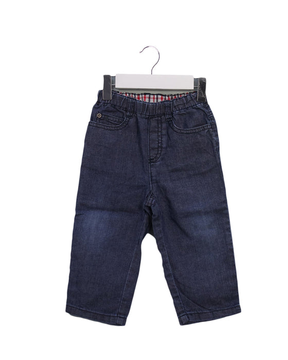 A Navy Jeans from Cyrillus in size 12-18M for boy. (Front View)
