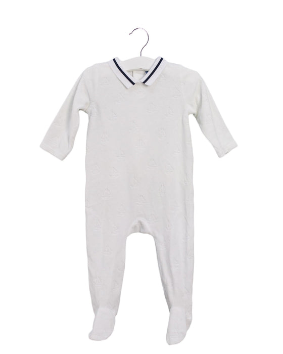 A White Onesies from Jacadi in size 3-6M for girl. (Front View)