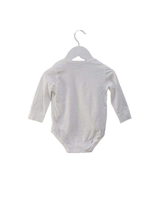 A White Long Sleeve Bodysuits from Mides in size 6-12M for neutral. (Back View)