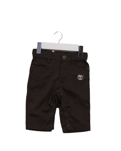 A Brown Casual Pants from Timberland in size 0-3M for boy. (Front View)