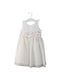 A White Sleeveless Dresses from Jayne Copeland in size 2T for girl. (Front View)