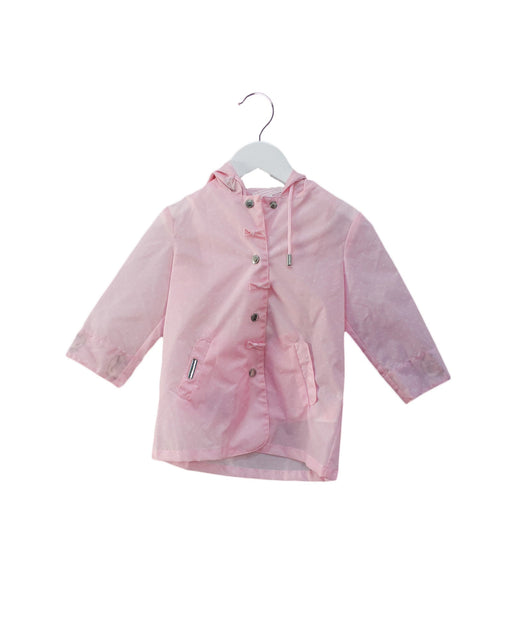 A Pink Rain Jackets from Nicholas & Bears in size 12-18M for girl. (Front View)