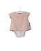 A Beige Short Sleeve Bodysuits from Niny Mini in size 0-3M for girl. (Front View)