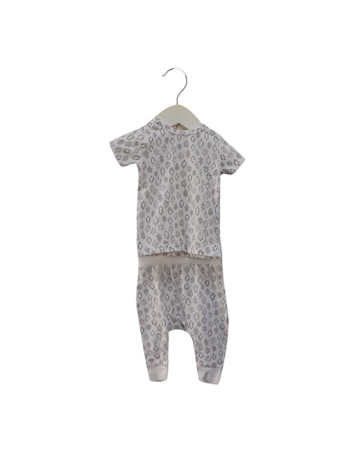 A Grey Pyjama Sets from Seed in size 0-3M for girl. (Front View)