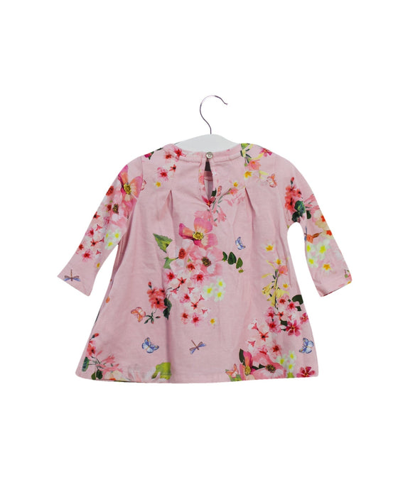 A Pink Long Sleeve Dresses from Baker by Ted Baker in size 0-3M for girl. (Back View)