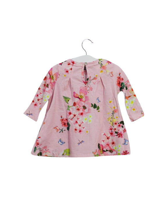 A Pink Long Sleeve Dresses from Baker by Ted Baker in size 0-3M for girl. (Back View)
