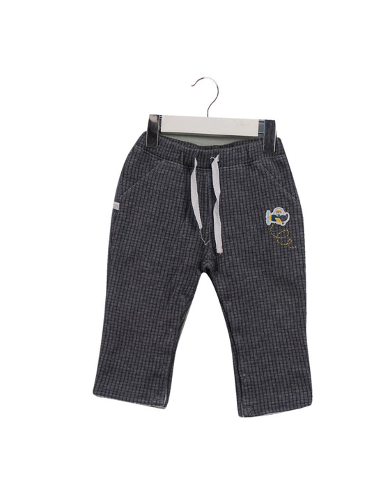 A Grey Casual Pants from La Compagnie des Petits in size 6-12M for boy. (Front View)