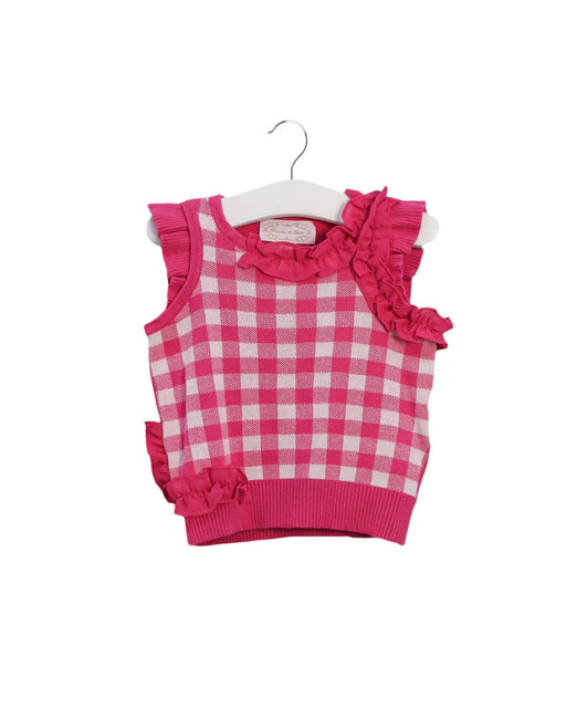 A Pink Short Sleeve Tops from Nicholas & Bears in size 12-18M for girl. (Front View)