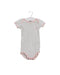 A Green Short Sleeve Bodysuits from Petit Bateau in size 3-6M for girl. (Front View)