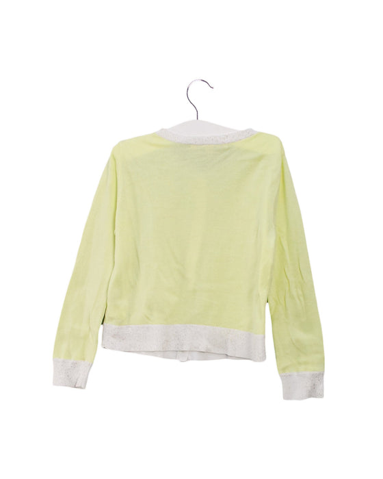 A Yellow Cardigans from Bonpoint in size 4T for girl. (Back View)