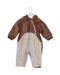 A Brown Long Sleeve Jumpsuits from Chickeeduck in size 6-12M for boy. (Front View)