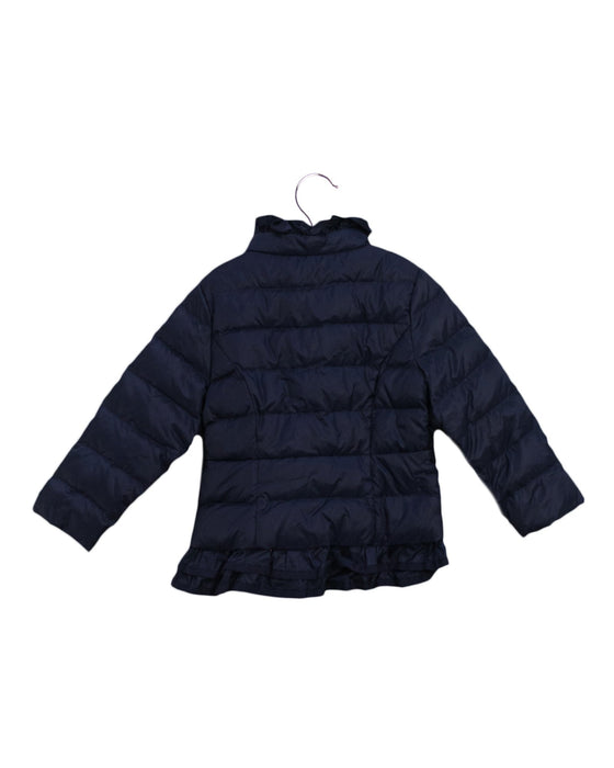 A Navy Puffer/Quilted Jackets from Nicholas & Bears in size 3T for girl. (Back View)