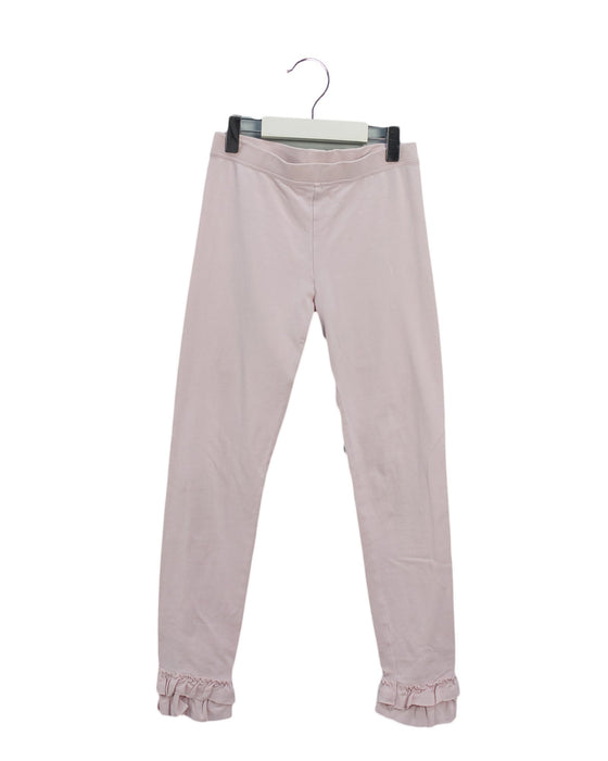 A Pink Leggings from Crewcuts in size 12Y for girl. (Front View)