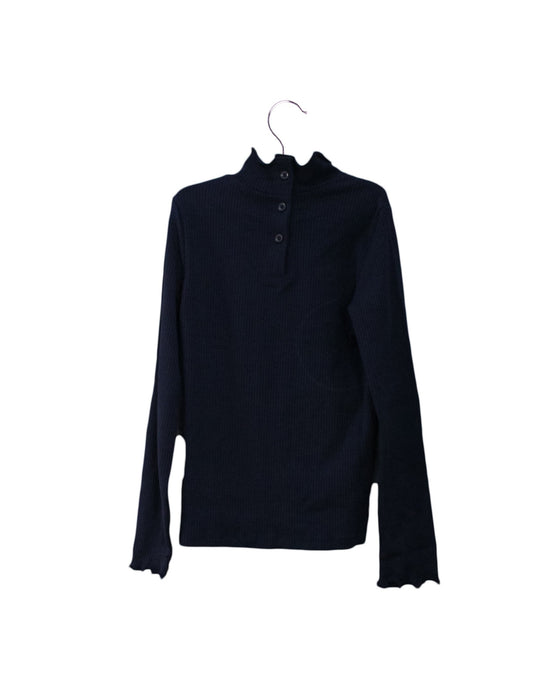A Navy Long Sleeve Tops from Janie & Jack in size 6T for girl. (Back View)