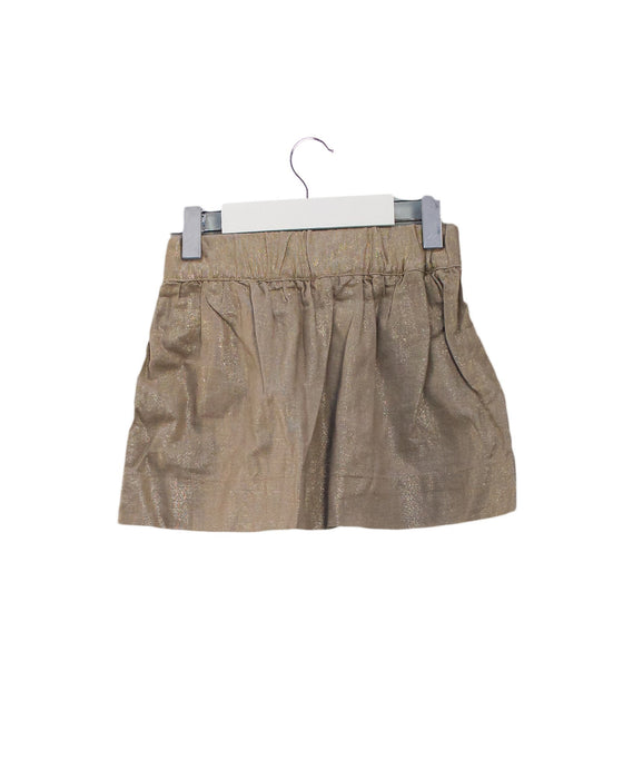 A Gold Short Skirts from Excuse My French in size 4T for girl. (Back View)