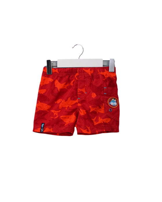 A Red Swim Shorts from Souris Mini in size 6-12M for boy. (Front View)