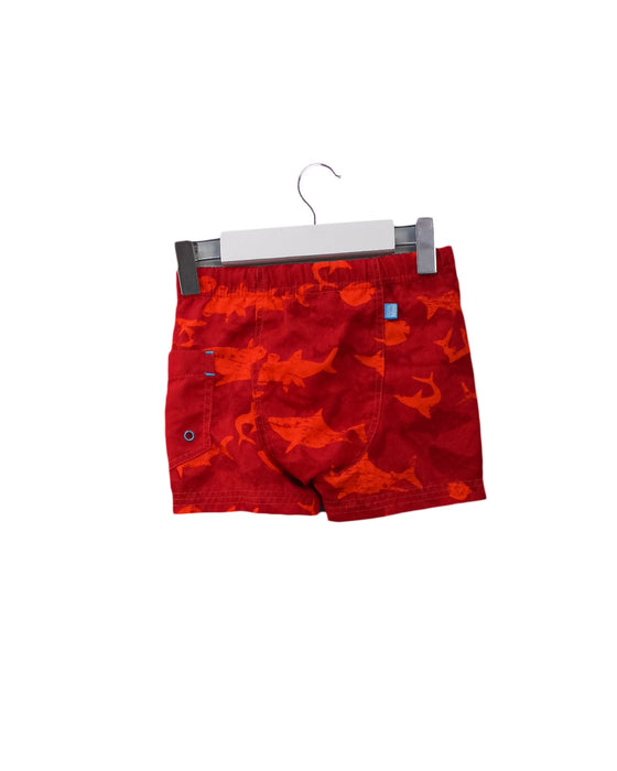 A Red Swim Shorts from Souris Mini in size 6-12M for boy. (Back View)