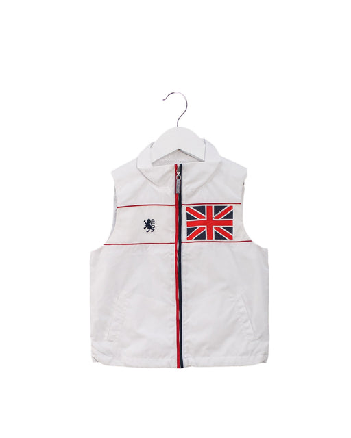 A White Outerwear Vests from Nicholas & Bears in size 12-18M for boy. (Front View)