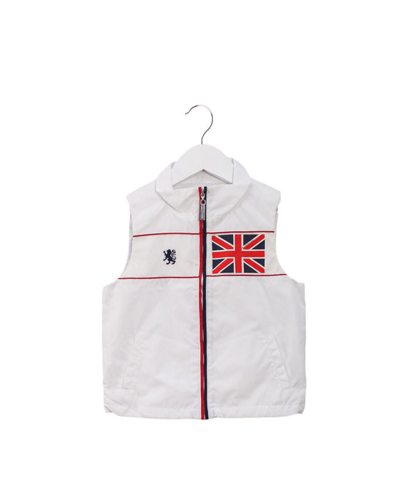 A White Outerwear Vests from Nicholas & Bears in size 12-18M for boy. (Front View)