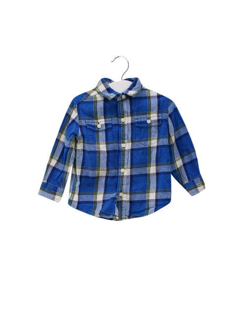 A Blue Shirts from Janie & Jack in size 12-18M for boy. (Front View)
