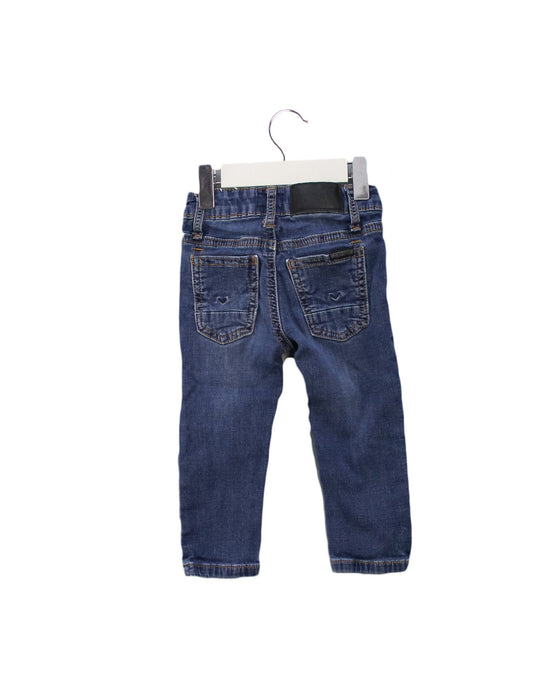 A Blue Jeans from Hudson in size 12-18M for boy. (Back View)