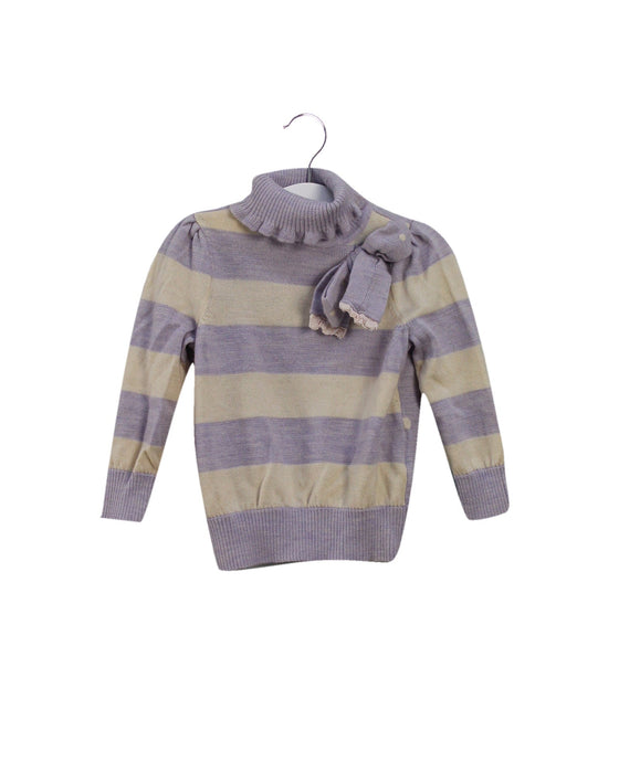 A Purple Knit Sweaters from Nicholas & Bears in size 12-18M for girl. (Front View)