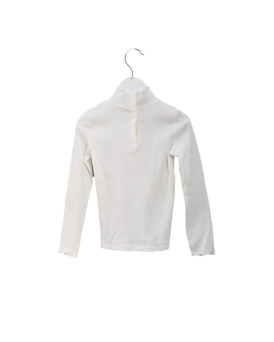 A White Long Sleeve Tops from Janie & Jack in size 4T for girl. (Back View)
